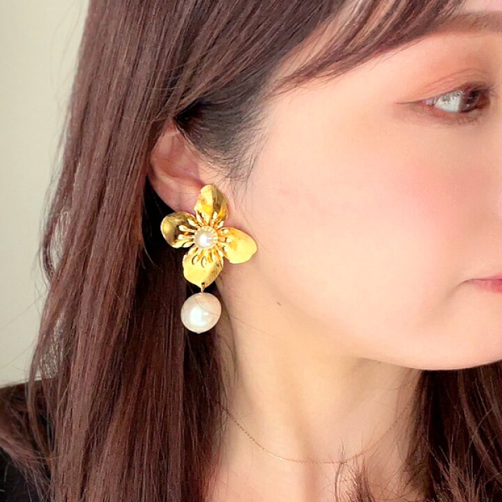 楽天市場】パール ピアス 大ぶり 金属アレルギー ステンレス 