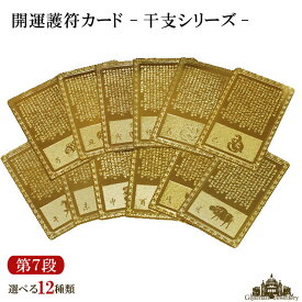 【送料無料】開運カード 護符 全12種類 開運祈願 干支シリーズ【護符 霊符 護符 効果 護符 恋愛成就 護符 恋愛 護符カード 風水 開運グッズ お守り ポイント消化】
