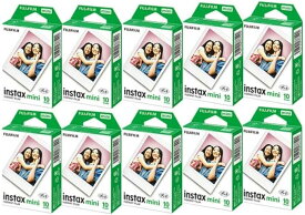 富士フイルム チェキ インスタントカラーフィルム チェキフィルム instax mini 1パック×10（100枚分）新品 送料無料