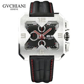 GVCHIANI（ブチアーニ）BIG SQUARE WHITE GOLD ビッグスクエア 18Kホワイトゴールド スイス高級腕時計 メンズ機械式腕時計