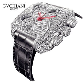 GVCHIANI（ブチアーニ）BIG SQUARE WHITE GOLD FULL DIAMOND TOURBILLON ビッグスクエア 18Kホワイトゴールド フルダイヤモンド 25カラット トゥールビヨン スイス高級腕時計