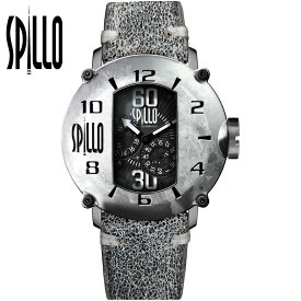 SPILLO（スピーロ）SPEED DEMON SD917KS-06GRAY スティール/グレー イタリアンレザー メンズ機械式腕時計