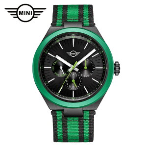 MINI UPCYCLE WATCH �~�j �A�b�v�T�C�N���E�H�b�` �����Y�r���v 161703 �O���[�� �C�m�v���X�`�b�N�f�� �J�����_�[�@�\ SDGs �T�X�e�B�i�u�� �~�j�N�[�p�[ MINI Electric EV