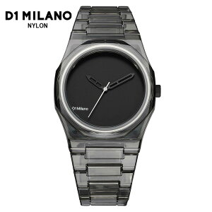 D1 MILANO NYLON NYBJ02 EXP �u���b�N �f�B�[�����~���m �i�C���� �����r���v �N���A�E�H�b�` 39mm ���j�Z�b�N�X