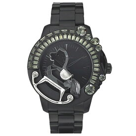 スワロフスキーのキラキラ腕時計 Galtiscopio(ガルティスコピオ) LA GIOSTRA 1 馬19　ガンメタル SSブレスレット