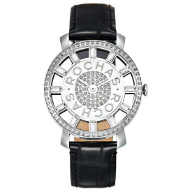 香水が世界的に有名なフランスのラグジュアリーブランド ROCHAS（ロシャス）の腕時計 RJ17 シルバー/ブラック レディース時計 メンズ時計 ジュエリーウォッチ ファッション
