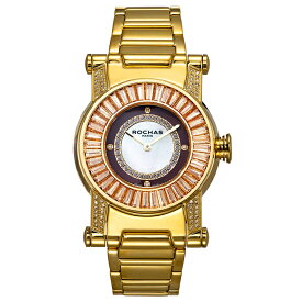 世界的に有名なフランスのラグジュアリーファッションブランド ROCHAS（ロシャス）のジュエリーウォッチ RJ31 ホワイト/ゴールド ダイヤモンド レディース時計 メンズ時計 スイスメイド