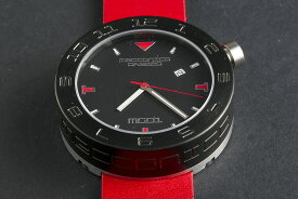 【お買物マラソン期間 最大2000円クーポン有】 MECCANICA GREZZA（メカニカ・グレッザ） MG01 44B BK-RD ブラック/ブラック/レッド イタリアンデザインウォッチ メンズ機械式腕時計