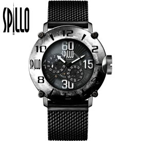 【お買物マラソン期間 最大2000円クーポン有】 SPILLO（スピーロ）OUTLAW OL917KS-MK スティール　ホワイトインデックス 自動巻き イタリア時計