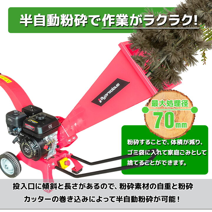 楽天市場】【お買い物マラソン 全品P5倍】最大粉砕径70mm 7.5馬力 