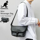KANGOL カンゴール バッグ ミニバッグ ショルダーバッグ メッセンジャーバッグ レザー調 フェイクレザー シンプル コンパクト ミニマル ミニショルダーバッグ コンパクトサイズ