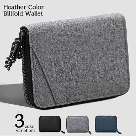 二つ折り財布 メンズ 二つ折り 財布 ナイロン 小銭入れ ウォレット ファスナー ジップ 軽い 黒 ネイビー グレー 高校生 子供 プレゼント ミニ財布 シンプル 男の子 小学生 中学生 カジュアル レジスタ REGiSTA