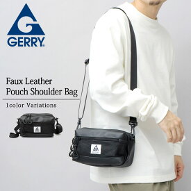 GERRY ジェリー バッグ ショルダーバッグ メンズ ミニショルダーバッグ 2way 巾着バッグ フェイクファー レザー風 合成皮革 合皮 ミニショルダー ハンドトート ミニバッグ ユニセックス コンパクト シンプル