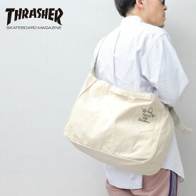 THRASHER MarkGonzales スラッシャー マークゴンザレス コラボアイテム ショルダーバッグ メッセンジャーバッグ 2way ハンドトート キャンバスバッグ キャンバスショルダー キャンバストート