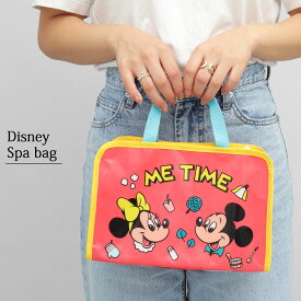 ディズニー Disney スパバッグ サウナバッグ 温泉バッグ お風呂バッグ レディース メンズ 小さめ メッシュ ディズニーキャラクターズ ミッキー ミニー