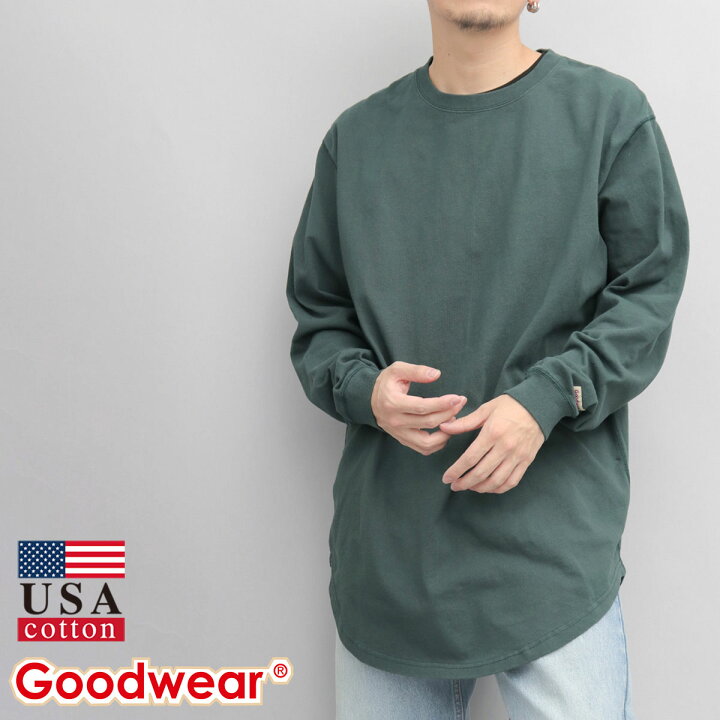 楽天市場】Goodwear グッドウェア 袖リブ ロングスリーブTシャツ USA 