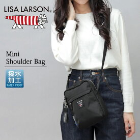 LISA LARSON リサラーソン バッグ ミニショルダー レディース ミニショルダーバッグ ショルダーバッグ ミニバッグ 斜めがけ エコバッグ付き 撥水 撥水加工 シンプル コンパクト カジュアル