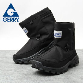 GERRY ジェリー スノーブーツ CORDURA 撥水 スノーシューズ ショート ブーツ 靴 冬 暖かい メンズ シンプル BLACK ラバーソール 軽量 アウトドア