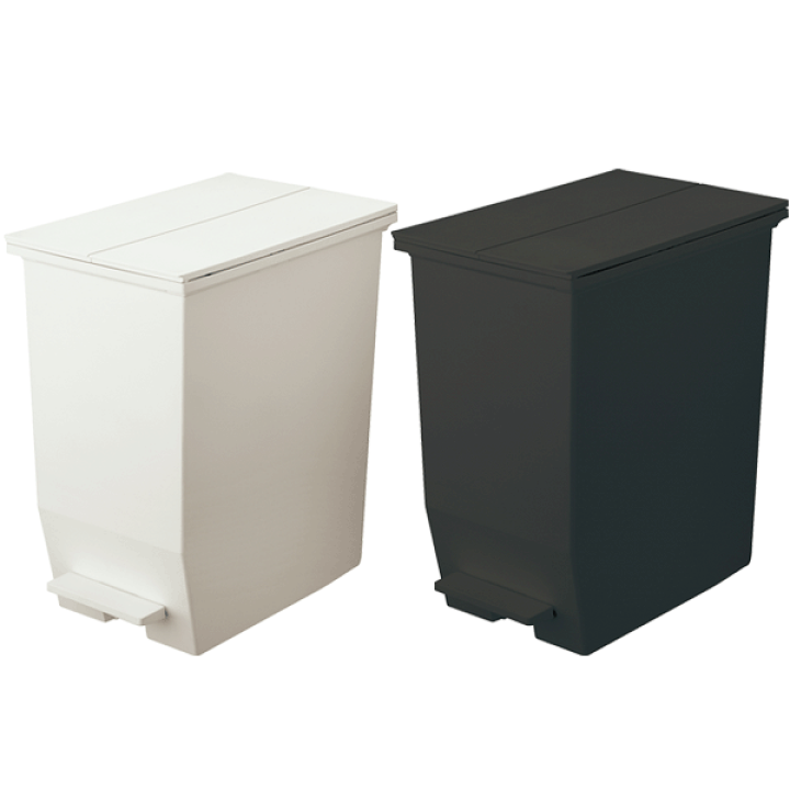 【極美品】SOLOW ホワイト ごみ箱 2個セット　45L RISU（家具、インテリア） ゴミ箱 45リットル SOLOW ペダル