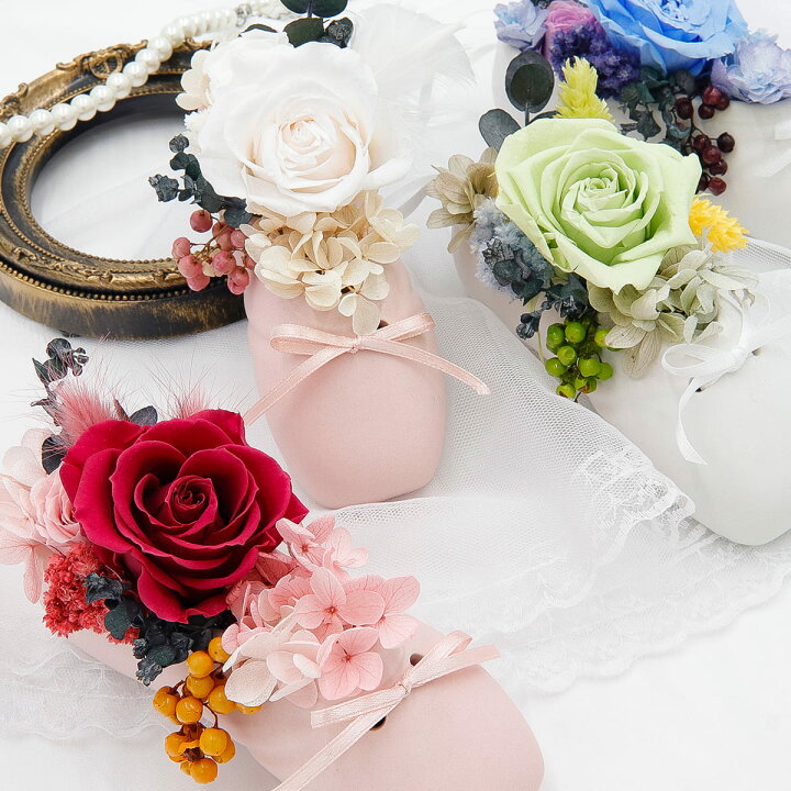 楽天市場】プリザーブドフラワー バラ 花 アジサイ アレンジメント 