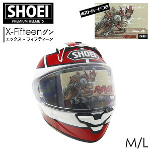 SHOEI フルフェイスヘルメット X-Fifteen グン TC-1 RED/WHITE エックスフィフティーン バイク ヘルメット アクセサリ ショーエイ ショウエイ 通販 2025