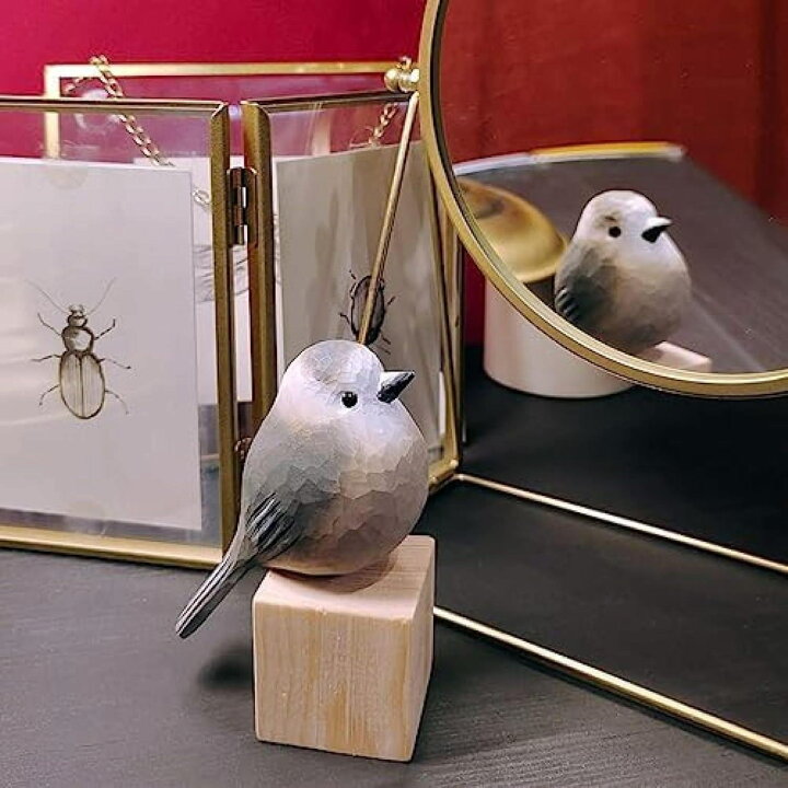 楽天市場】鳥 バード 置物 木 オブジェ おしゃれ かわいい 木製 ウッド 