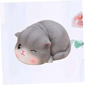 1Pc ガラス 飾り物 小さい 猫 置物 テーブルスケープ 飾り物 猫 ミニチュア かわいい 猫 置物 猫 猫 飾 工芸品 デスクトップ かわいい 飾り物 置物 陶器 置物 飾り物