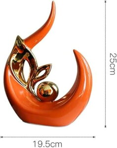 モダンな抽象アート彫刻置物装飾飾り、クリエイティブなセラミック像、家の装飾の寝室のデスクのセンターピース 小さい