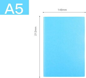 手帳 A5サイズ 2冊入り 大人 横罫線入り しおり付き 大人 メモ手帳 ノート手手帳 PUレザー しおりひも 罫線入り ビジネス手帳 青 スケジュール手帳 文房用品 ペンホルダー A5*3 日記帳