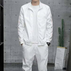 新生活応援 セットアップ メンズ 秋服 春物 ジップアップ サイドライン パーカー ジャージ 上下 スウェットパンツ ゴルフウェア 部屋着 大きいサイズ スポーツ プレゼント ギフト