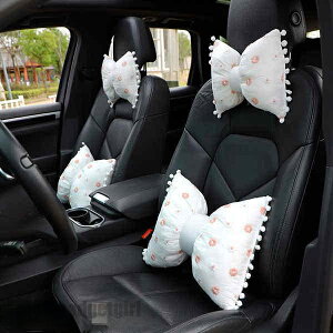 クッションセット 2点セット 背もたれ クッション 低反発 花柄 ネックパッド+腰クッション 腰楽クッション ソファクッション 自宅用 運転 背中 背当て ネックパッド車 運転 車用品 旅行 ド