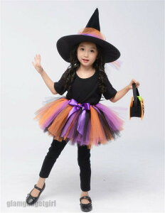 新生活 子供 ハロウイン 仮装 コスプレ 悪魔 魔女 魔法使い デビル ゾンビ 小悪魔 ハット ハロウインクロース 女の子 子供用 キッズ ハロウィーン パーティ 変装 チュチュスカート チュール