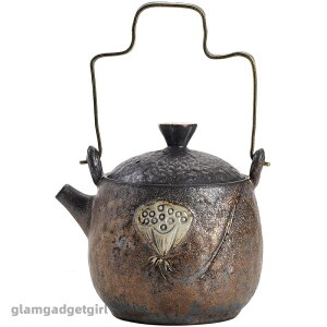 新生活 ティーポット急須 220 ロータスハンドルポット 鉄錆釉 陶器茶器