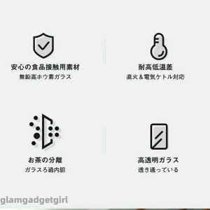 新生活 お茶ポット 木製ハンドル ピッチャー 茶道用 直火電気ケトル対応 750ML 【750ML】ガラスケトル ステンレス茶こし一体型蓋 ティーポット 食品級材質 直火 耐熱ガラスポット 松鶴柄 耐熱