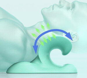 ネック 枕 首枕 軽量 通気 リラックス 肩コリ解消グッズ 首 肩 肩甲骨を伸ばす ネックリラックスピロー 首 ストレッチ リラックス 首枕 EVA 通気素材 友人 家族への誕生日プレゼント 男性 女