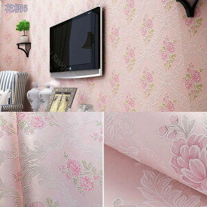 壁紙シール マスキングテープ 壁紙シール インテリアシール ピンク はがせる 田園風 凹凸 薔薇 牡丹 リメイクシート キッチンシール 北欧 防水 ウォールステッカー 花 3d 立体 トイレ 洗面所