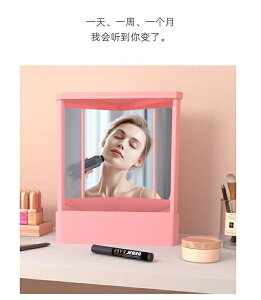 リバーサルミラー 化粧鏡 卓上ミラー 小きい 化粧鏡 三角固定 左右反転鏡 化粧台 ミラー 卓上 写真 モデル インタビュー 小顔矯正用 デスクメイクミラー 化粧 リアルックミラー メイクアッ