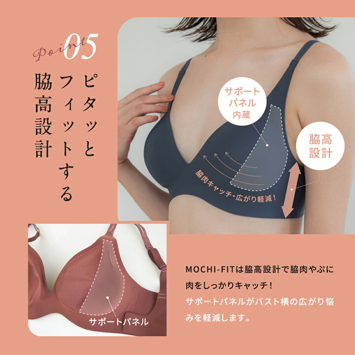 楽天市場】＼まとめ買いで最大25%OFF／ もちフィット ブラジャー MOCHI-FIT もちフィットブラジャー＆ショーツ Lサイズ