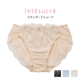 【50％OFF】アンテシュクレ intesucre 脇高ブラ Premium IBT339ペア スタンダードショーツ 全4色 M/L/LL ISP339