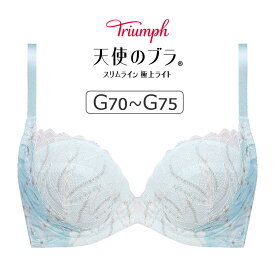 【15％OFF】トリンプ 天使のブラ スリムライン 極上ライト TR594シリーズ ブラジャー単品 Gカップ アンダー70/75cm TR594WHU