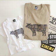 【半額セール】うし柄Tシャツ 親子ペアルック シャツ 赤ちゃん 80 リンクコーデ 親子 セット 兄弟 兄妹 …
