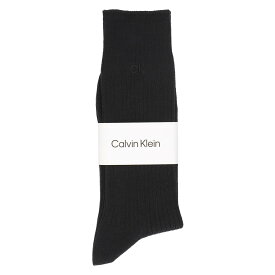 Calvin Klein カルバンクライン 綿混 毛混 消臭加工 リブ ワンポイント クルー丈 メンズ ソックス 靴下 男性 メンズ プレゼント 無料ラッピング 贈答 ギフト 02542105 公式ショップ 正規ライセンス商品