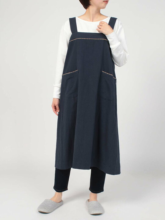 楽天市場】DAKS ダックス ジャンパースカート Wrinkle Plain 綿麻混 