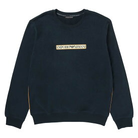 EMPORIO ARMANI エンポリオ アルマーニ BRUSHED TERRY PO CREWNECK コットン100% クルーネック 長袖 プルオーバー スウェットシャツ メンズ 男性 トレーナー メンズ EUサイズ プレゼント 無料ラッピング ギフト 54085735 公式ショップ 正規ライセンス商品