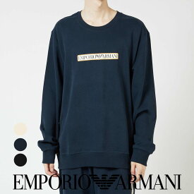 セール！50％OFF EMPORIO ARMANI エンポリオ アルマーニ BRUSHED TERRY PO CREWNECK コットン100% クルーネック 長袖 プルオーバー スウェットシャツ メンズ 男性 トレーナー メンズ EUサイズ プレゼント 無料ラッピング ギフト 54085735 公式ショップ 正規商品
