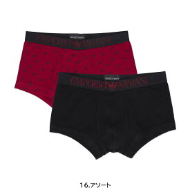 セール！30％OFF 【2枚セット】EMPORIO ARMANI エンポリオ アルマーニ スパークルロゴバンド 前閉じ EUサイズ ボクサーパンツ ボクサー ローライズ 下着 男性 メンズ 紳士 男性下着 メンズ下着 アンダーウェア プレゼント ギフト 公式ショップ 正規ライセンス商品 54075940