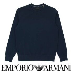 セール！ EMPORIO ARMANI エンポリオ アルマーニ STRECH PIQUET TERRY CREE NECK SWEATSHIRT ストレッチ ピケ テリー スウェットトレーナー ラウンジウェア EUサイズ メンズ 男性 プレゼント 無料ラッピング ギフト 54095745