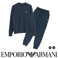 セール！ EMPORIO ARMANI エンポリオ アルマーニ LONG WITH CUFFS PYJAMA 袖口付きロングパジャマ 部屋着…