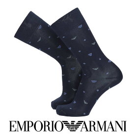 セール！20％OFF EMPORIO ARMANI エンポリオ アルマーニ ベア&イーグル レジメンタルドット柄 クルー丈 ビジネス ソックス メンズ 靴下 男性 紳士 プレゼント ギフト 02312535