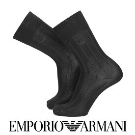 セール！20％OFF EMPORIO ARMANI エンポリオ アルマーニ ストライプ イーグルカット柄 クルー丈 ビジネス ソックス メンズ 靴下 男性 紳士 プレゼント ギフト 02312538